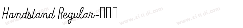 Handstand Regular字体转换